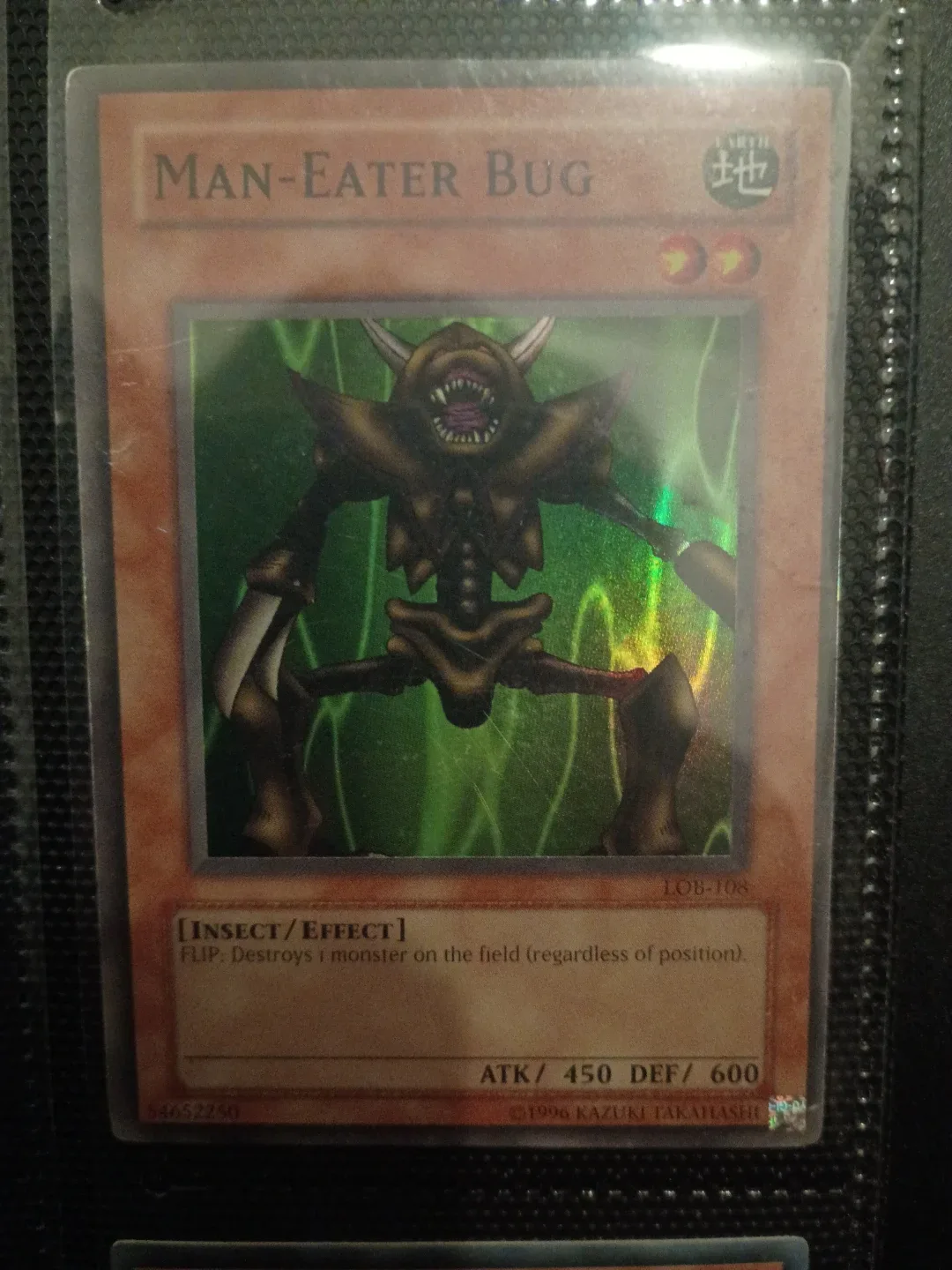Yu-Gi-Oh! Man-Eater Bug LOB-108 Card⚽ I'm