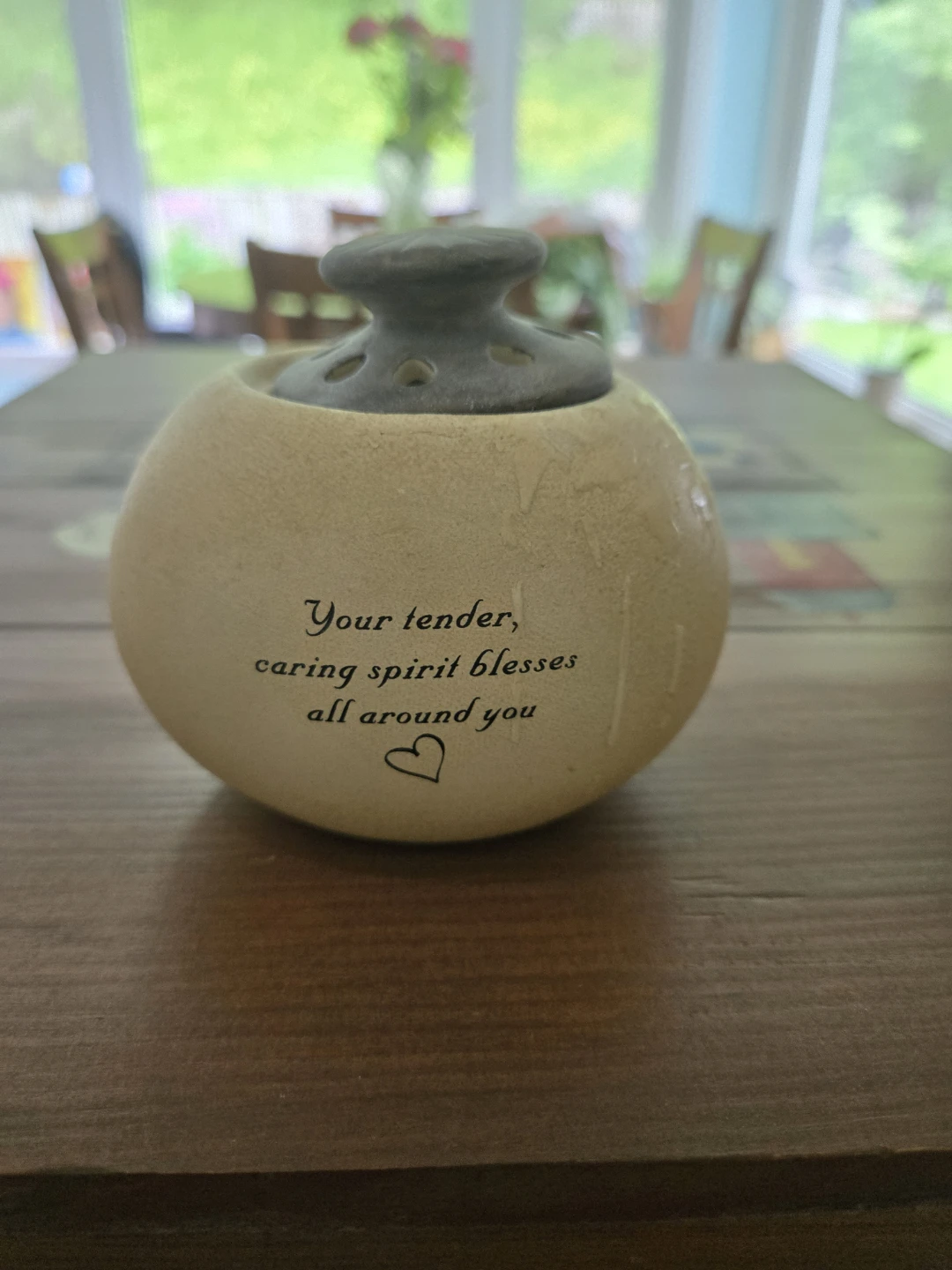 Ceramic tea light candle holder - photo 2