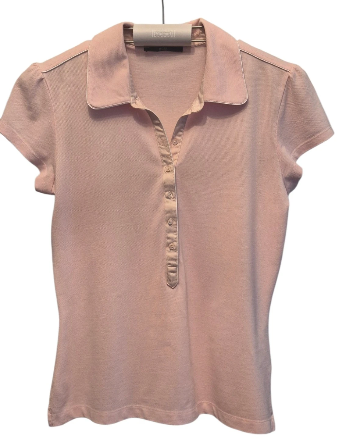BOSS Pink Short Sleeve Polo Shirt