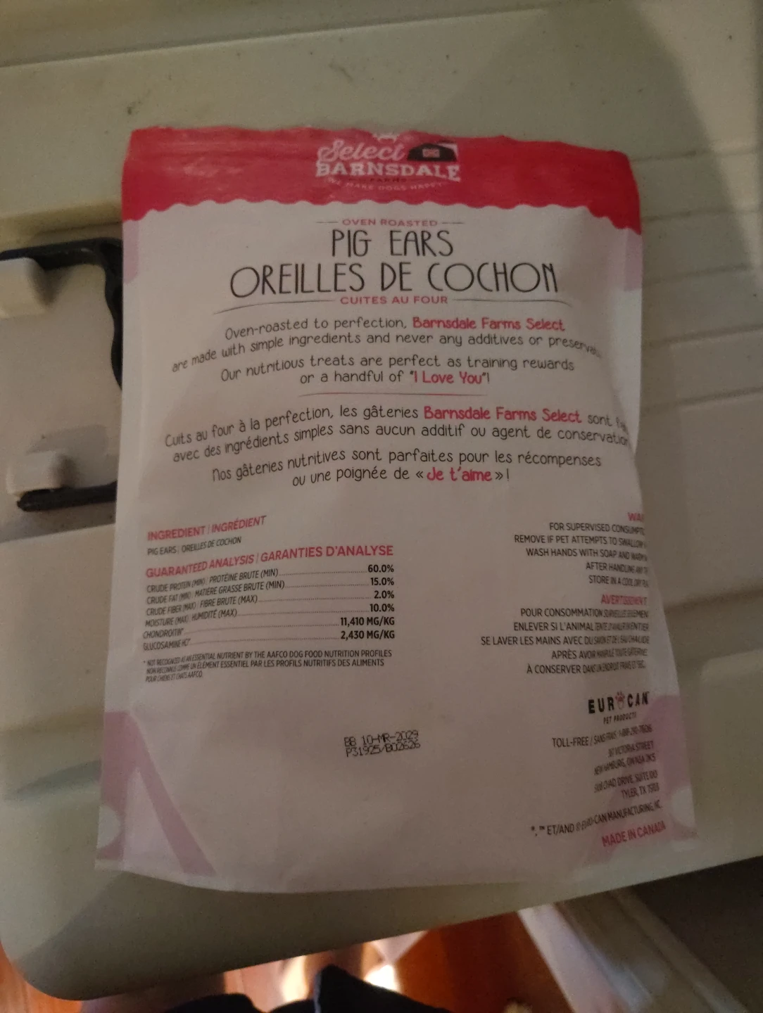 Select Barnsdale Farms Oven Roasted Pig Ears Dog Treats - photo 2
