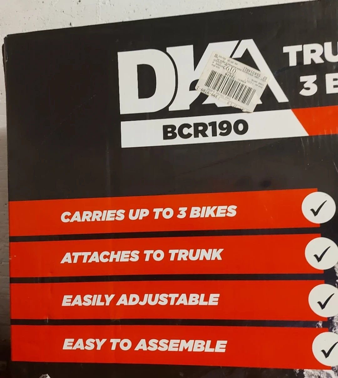 DIA Trunk Mount 3 Bike Carrier BCR190 - photo 2