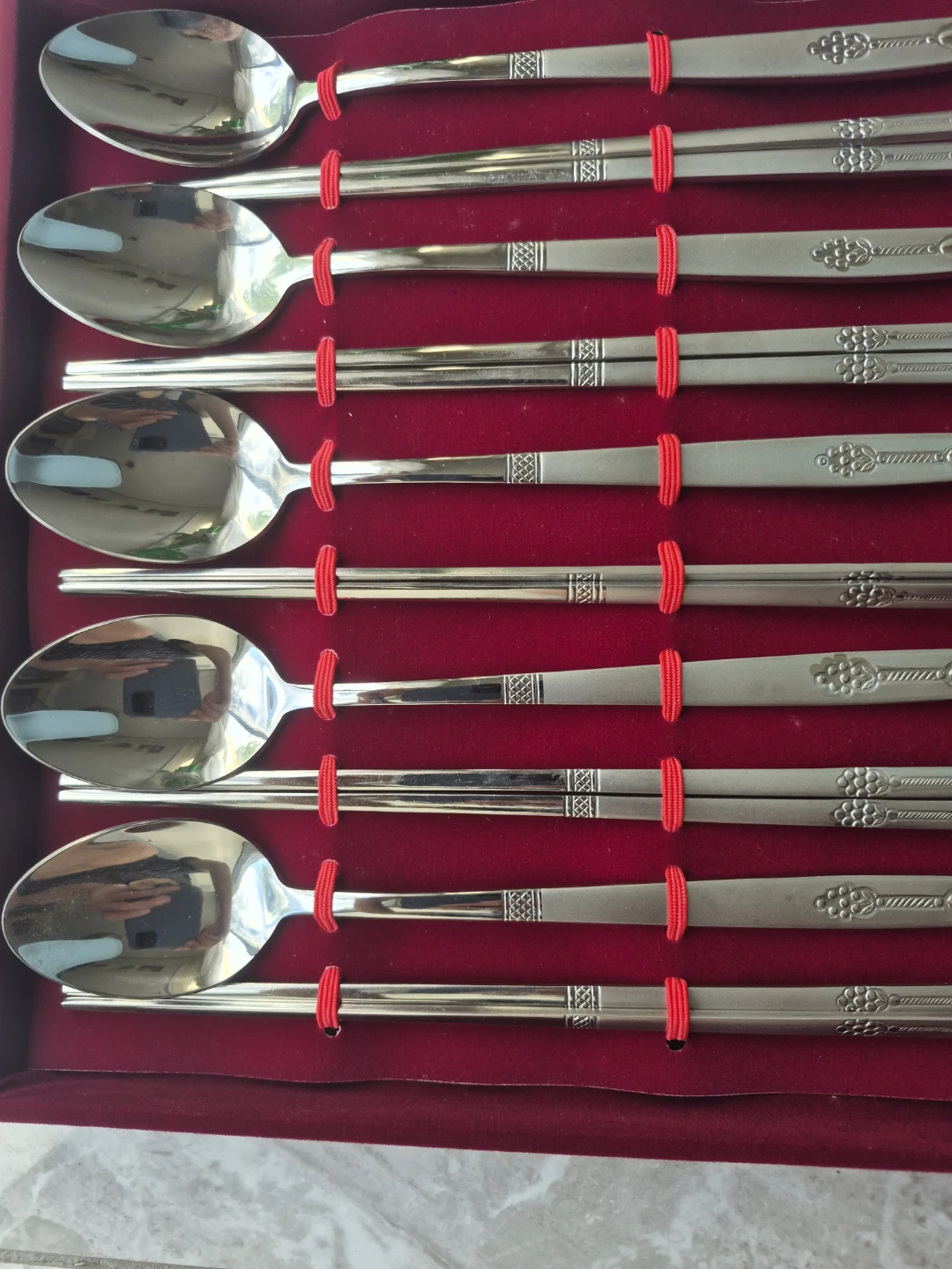 Stainless Steel Cutlery Set - 8Spoons & 8 Chopsticks - photo 2