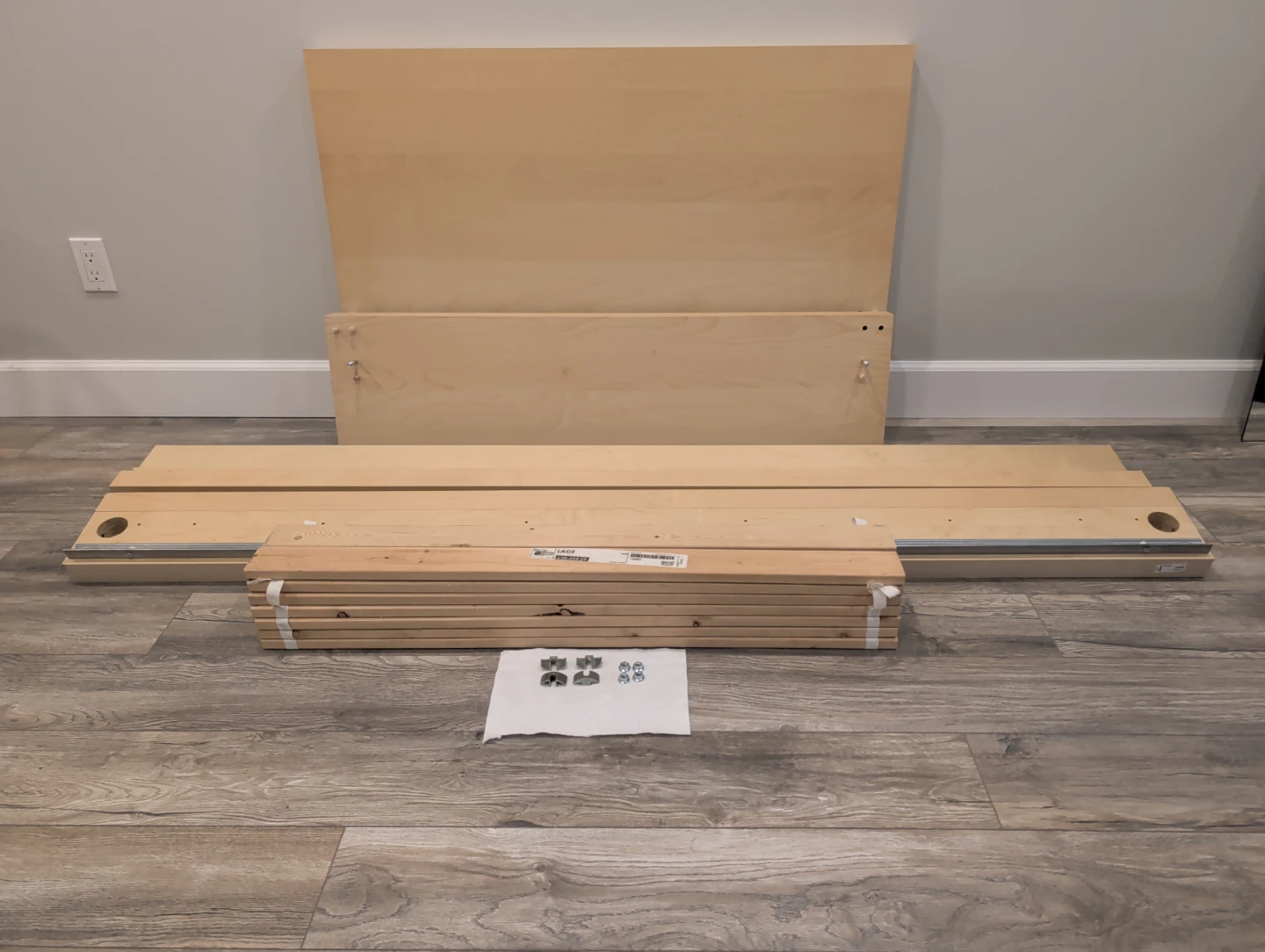 IKEA MALM Twin Bed Frame with LADE slats - photo 3