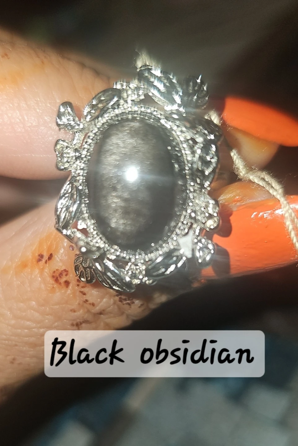 Gemstone Rings Calcedony cabochon, - photo 3