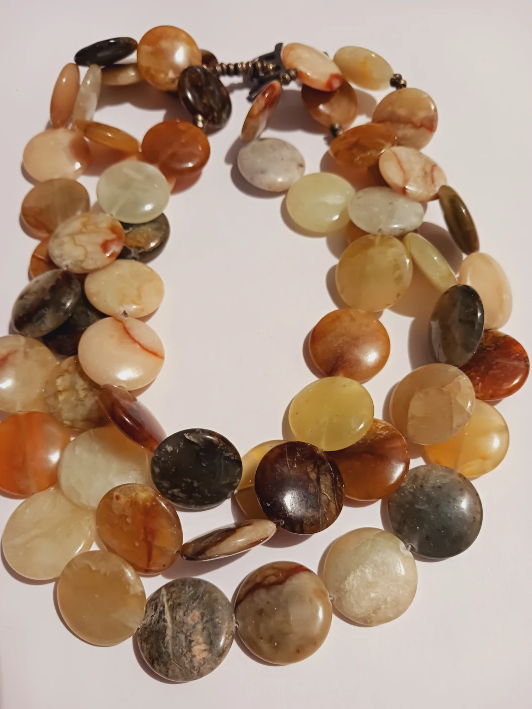 Sterling Silver 925 Eclectic Mix of Gemstones Necklace