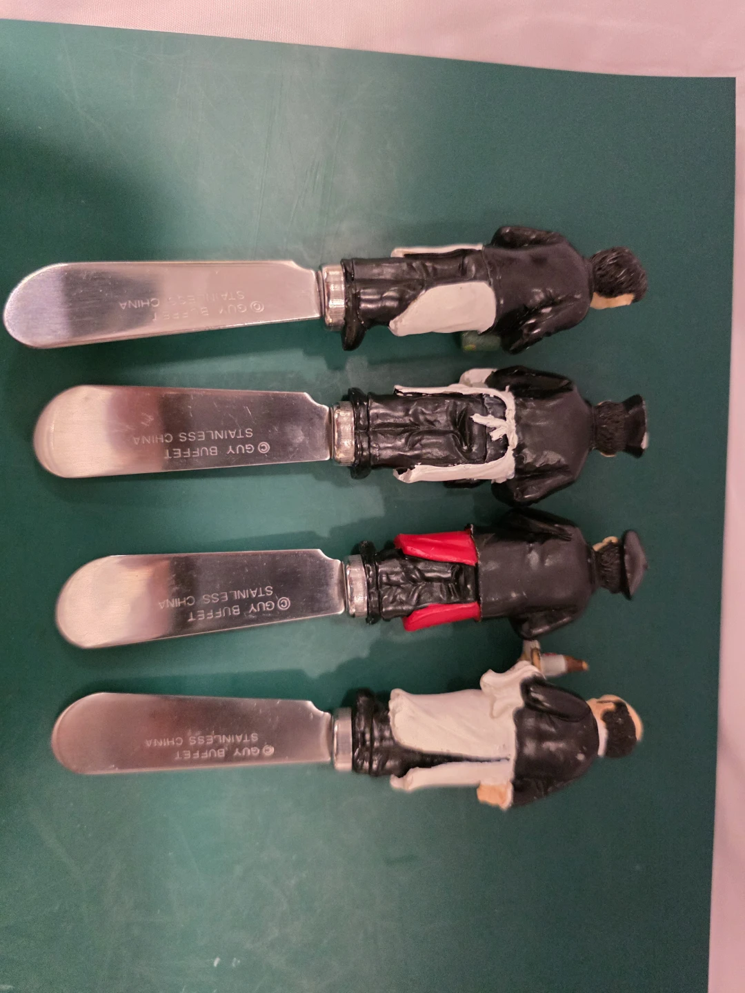 Guy Buffet Stainless Steel Butter Knives Set of 4 - photo 2