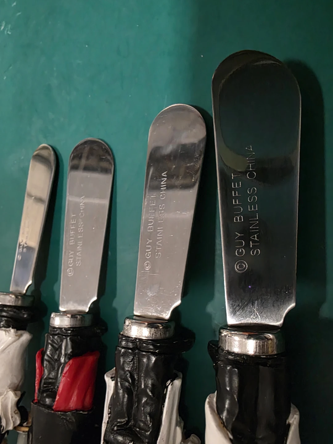 Guy Buffet Stainless Steel Butter Knives Set of 4 - photo 3