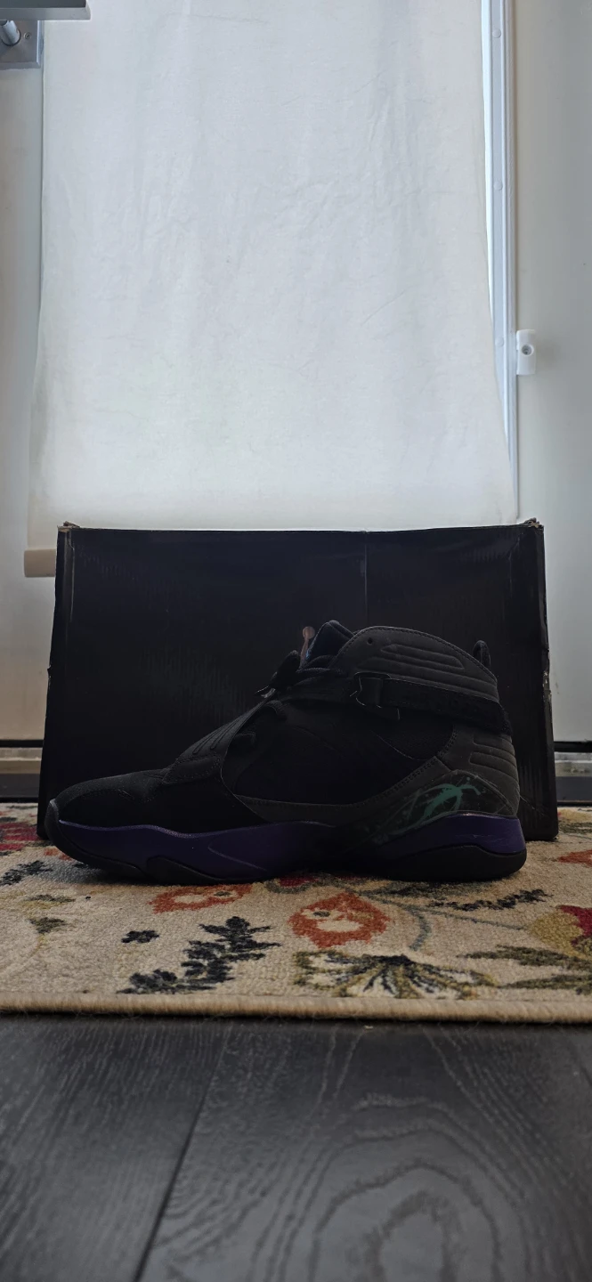 Air Jordan 8.0 Retro Black Purple - photo 4