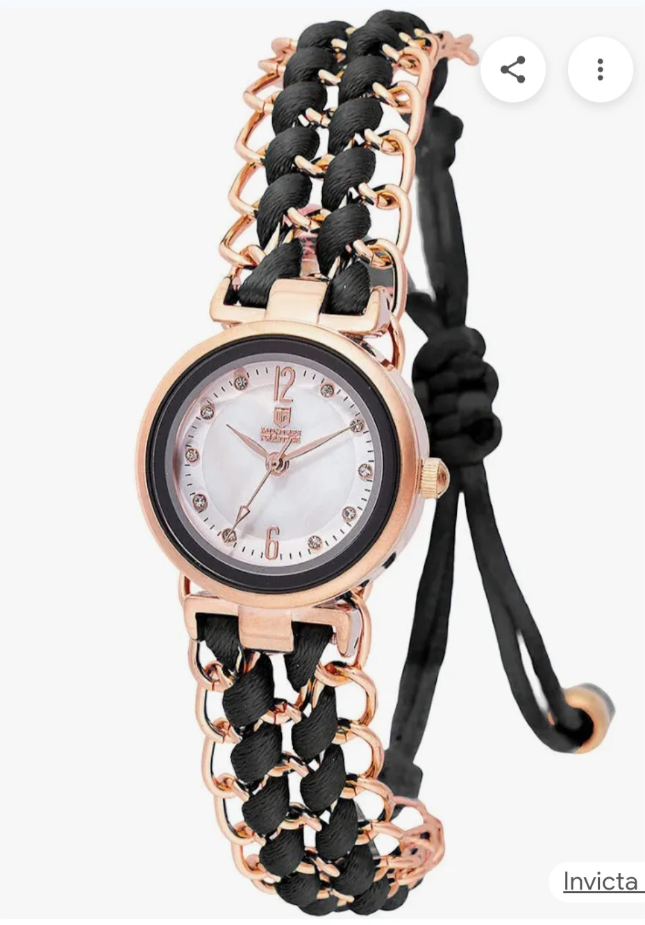 Montres Prestige Quartz Watch Rose Gold & Black