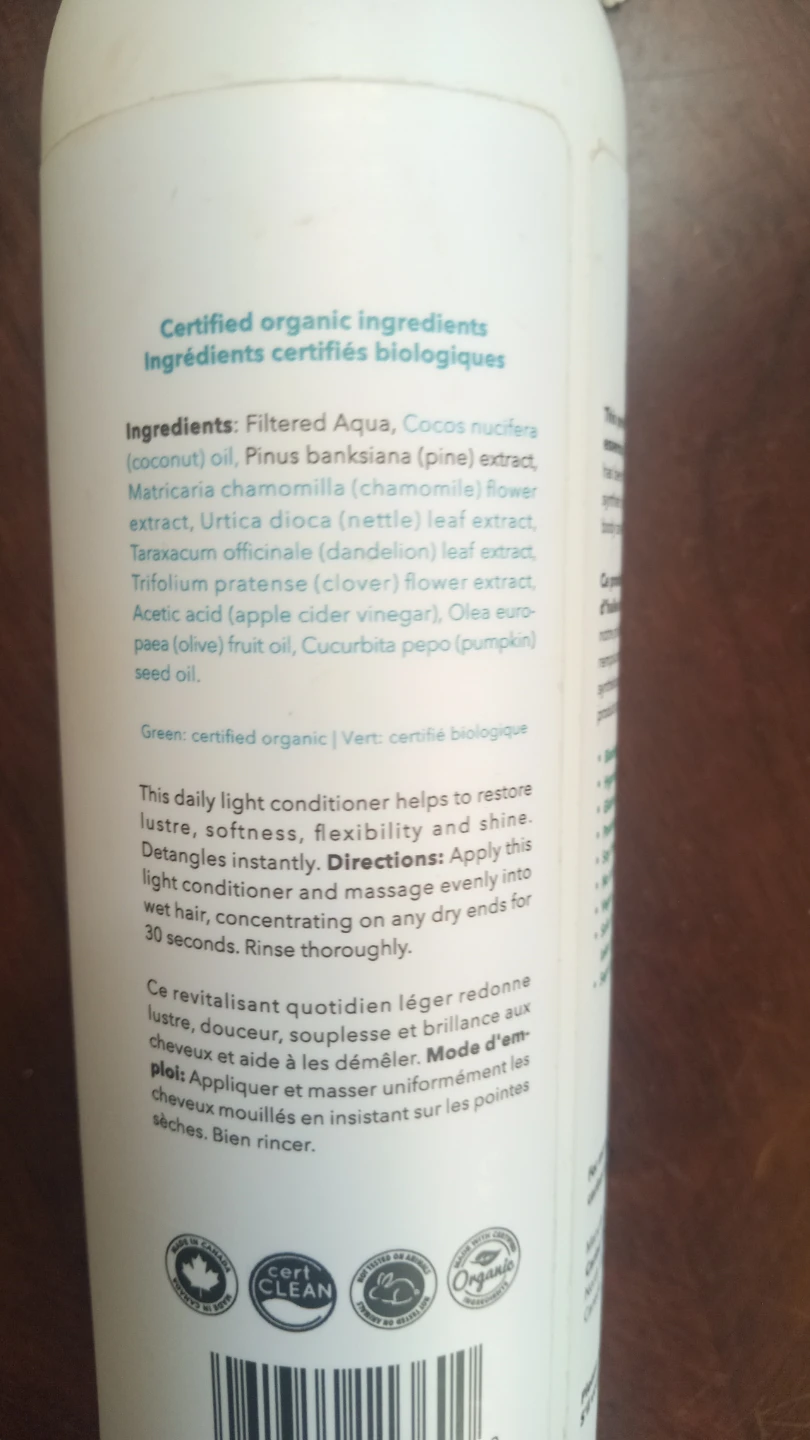 Carina Organics Daily Light Conditioner Unscented 360 ml - photo 3