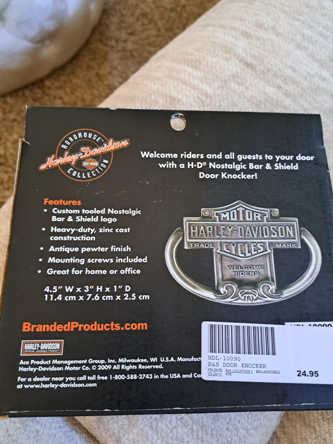 Harley-Davidson Nostalgic Bar & Shield Door Knocker - photo 2