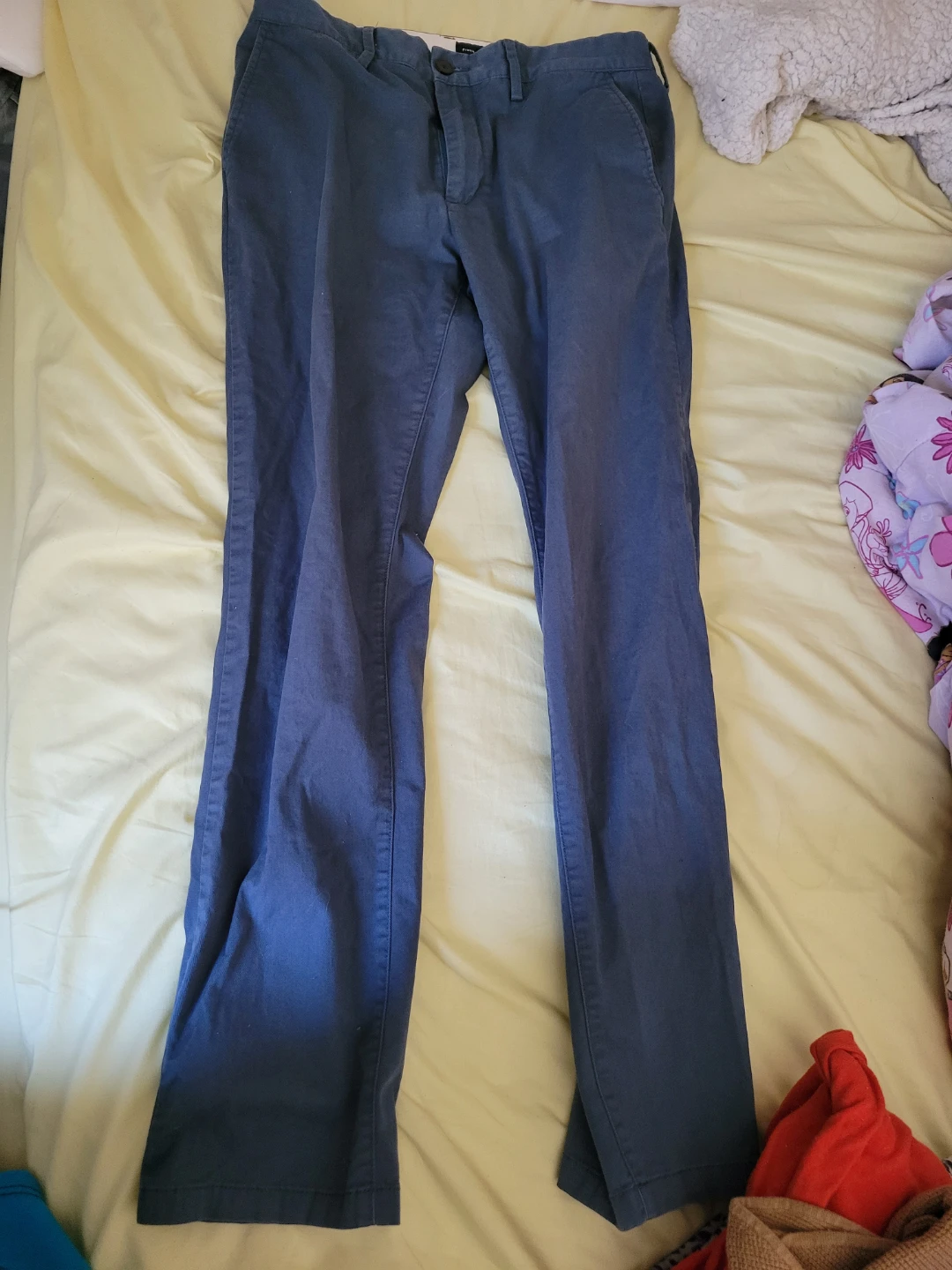 Frank And Oak Blue Chinos Size 31x32