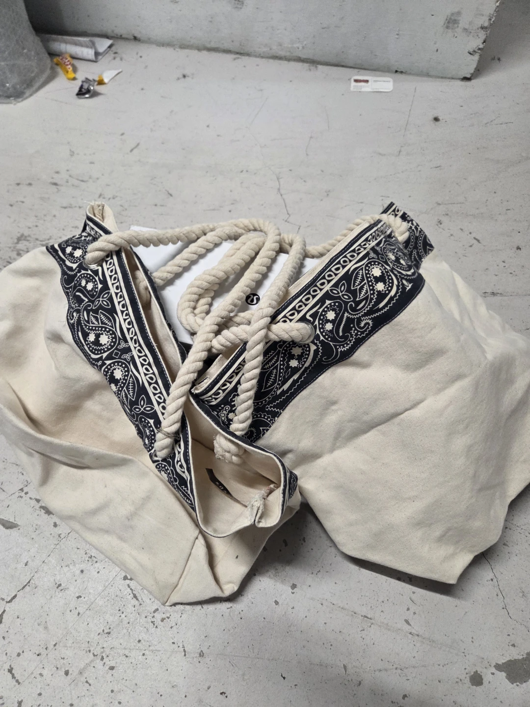 Canvas Tote Bag with Rope Handles - photo 2