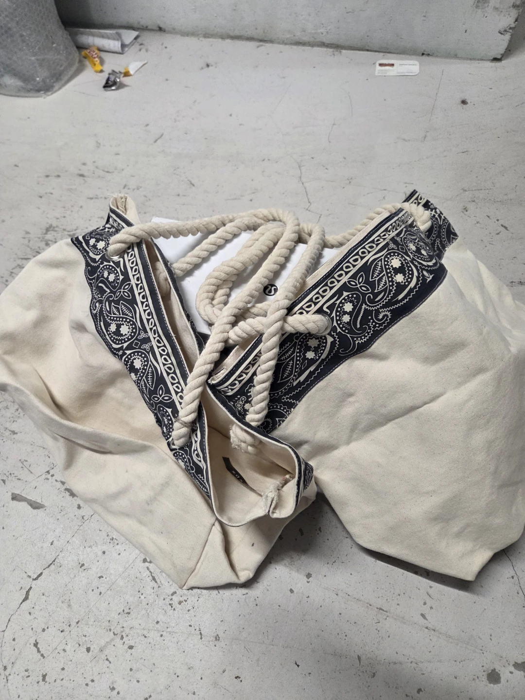 Canvas Tote Bag with Rope Handles - photo 3