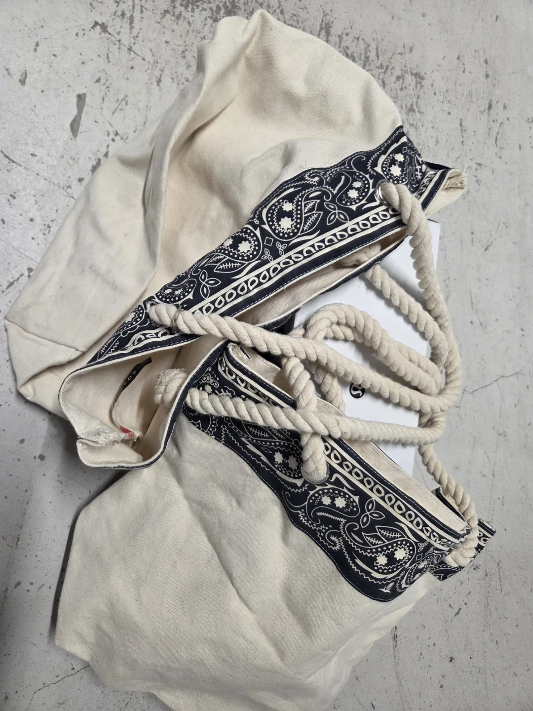 Canvas Tote Bag with Rope Handles - photo 5