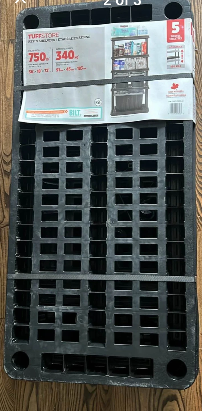 Tuffstore 5-Shelf Resin Shelving Unit - photo 2