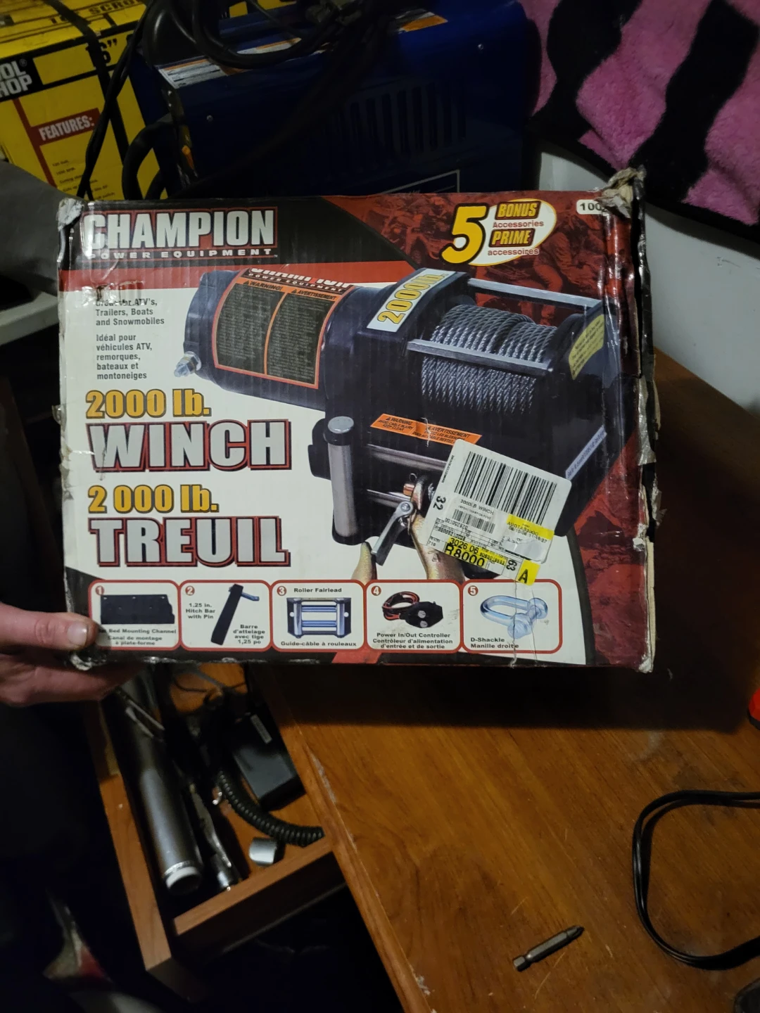 Champion 2000 lb. Winch
