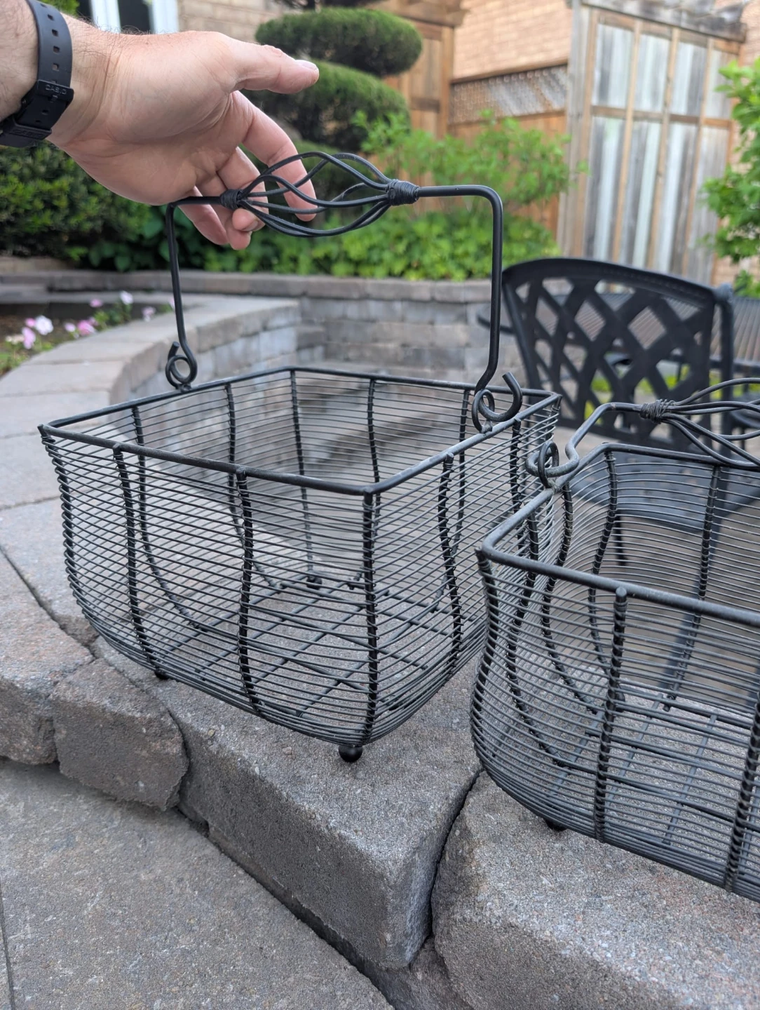 Set of Beautiful Wire Baskets - photo 4