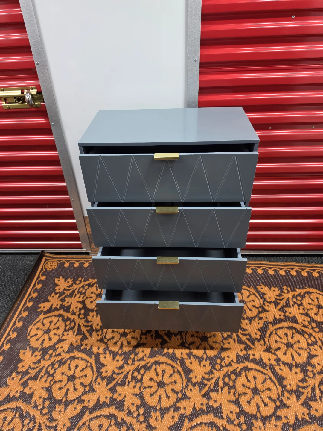 4-Drawer Chest with Gold Handles