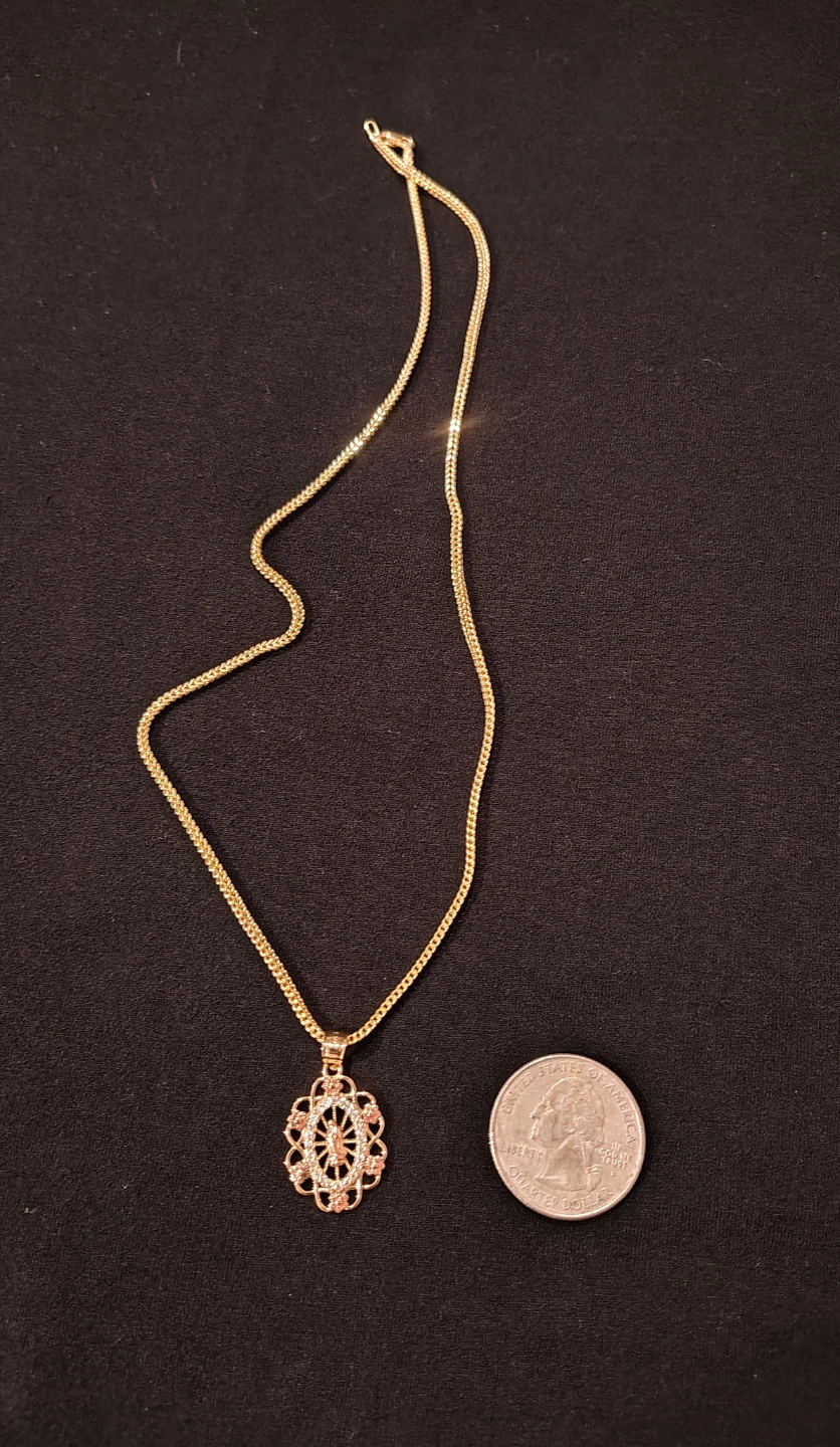 Collar 14 k Oro Italiano  Franco Chain - photo 3