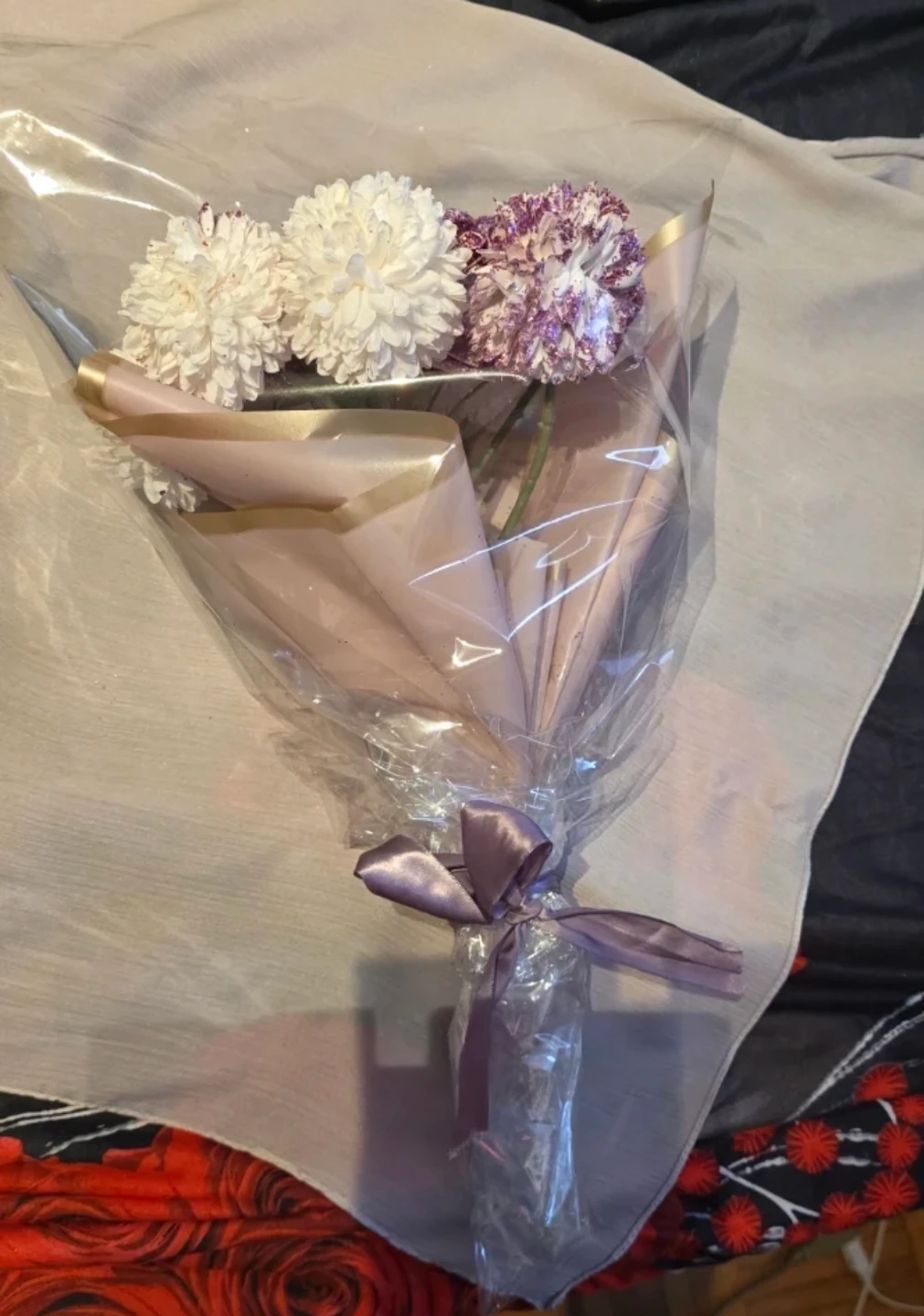 New $12 Artificial Glitter Flower Bouquet - photo 2