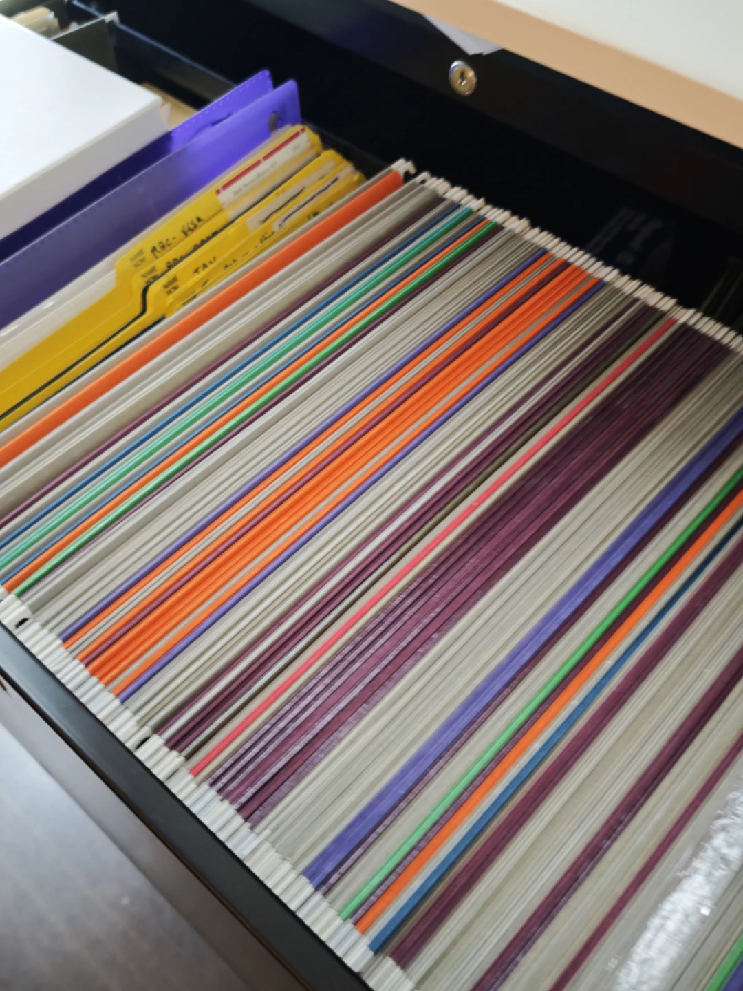 2-Drawer Black Filing Cabinet - photo 2