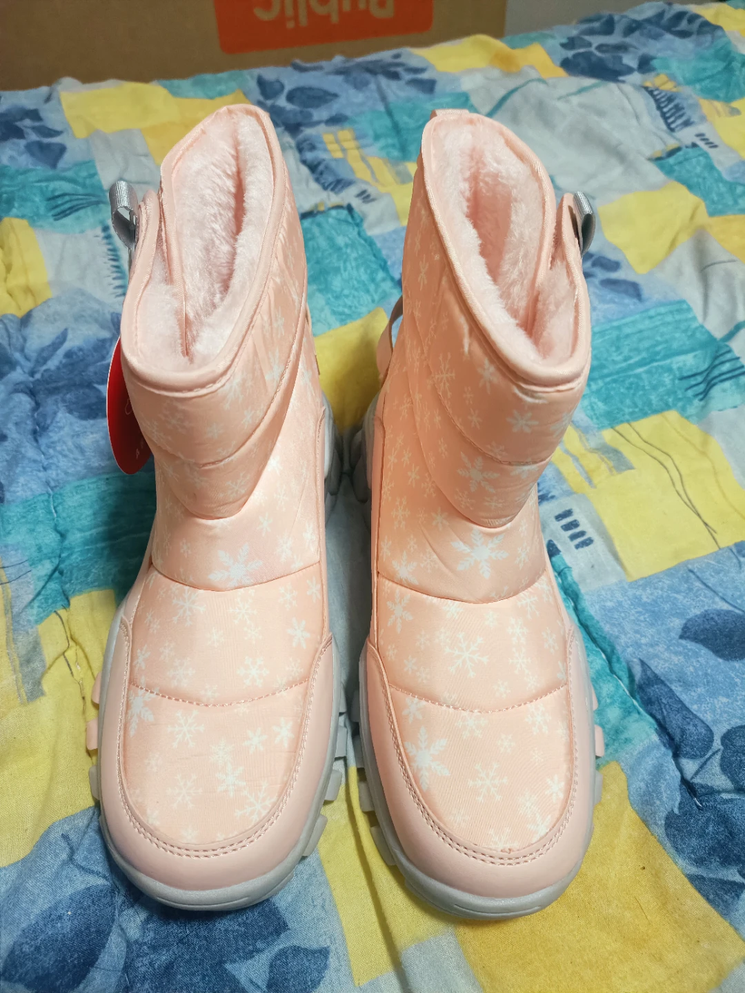 Kids Pink Snowflake Winter Boots - photo 2