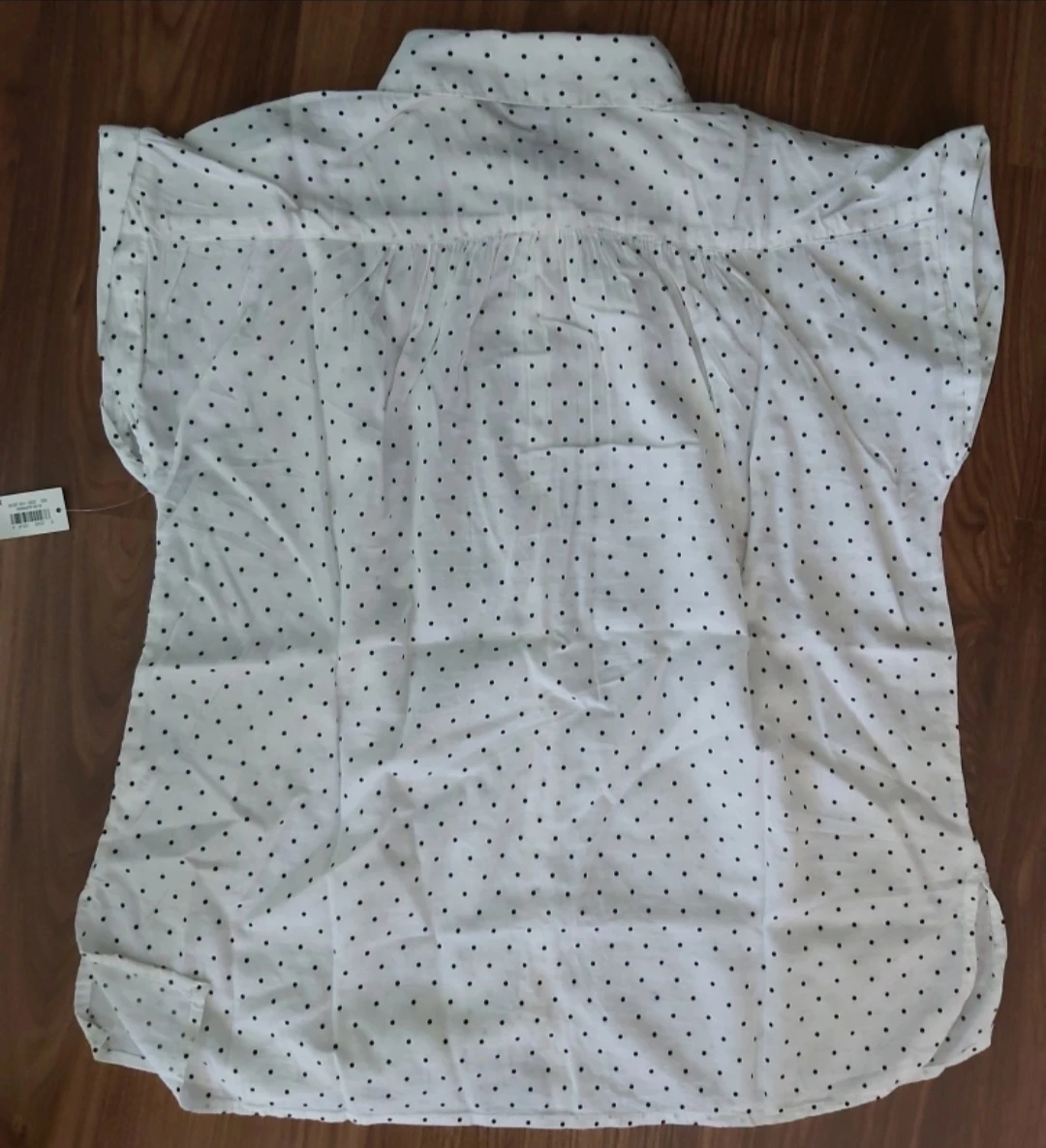⚽ Brand new White Polka Dot Blouse - Size M - photo 2
