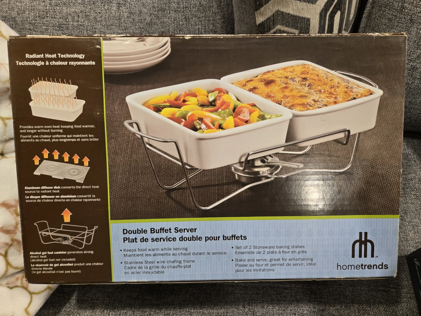 hometrends Double Buffet Server Set