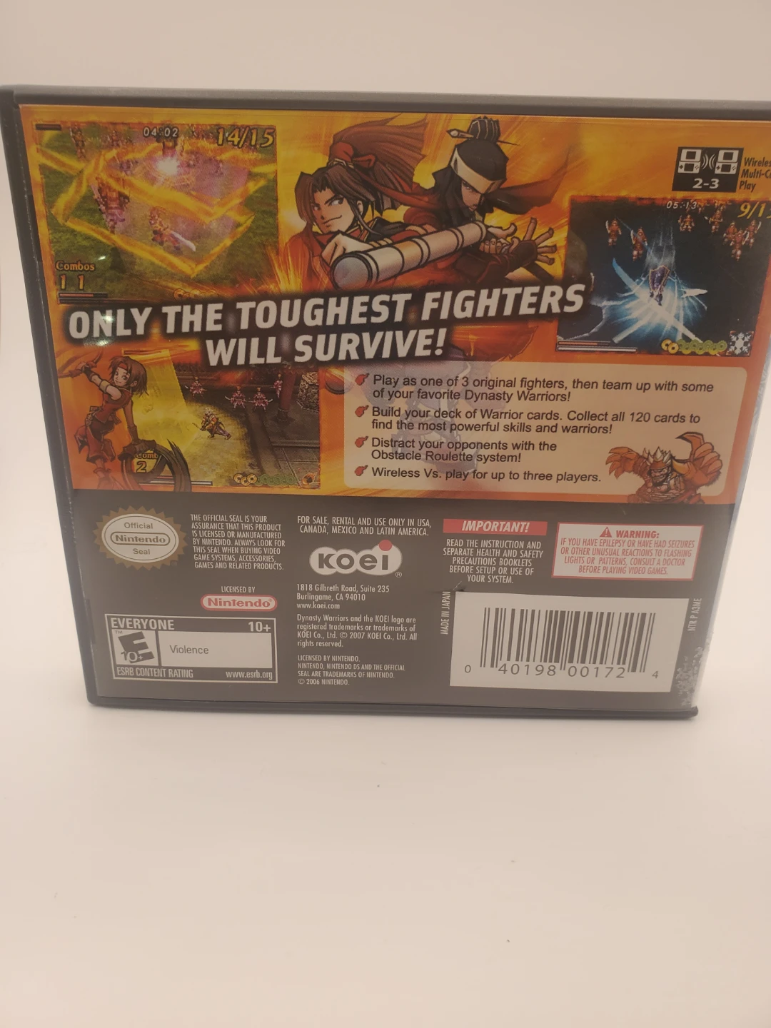 Dynasty Warriors DS: Fighter's Battle Nintendo DS Game - photo 2