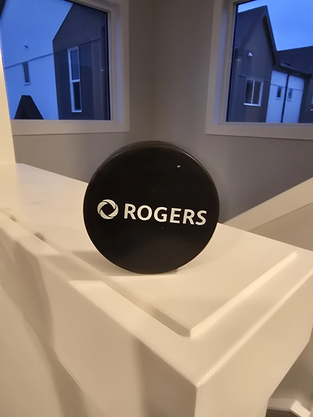Oilers Hockey Puck - photo 2