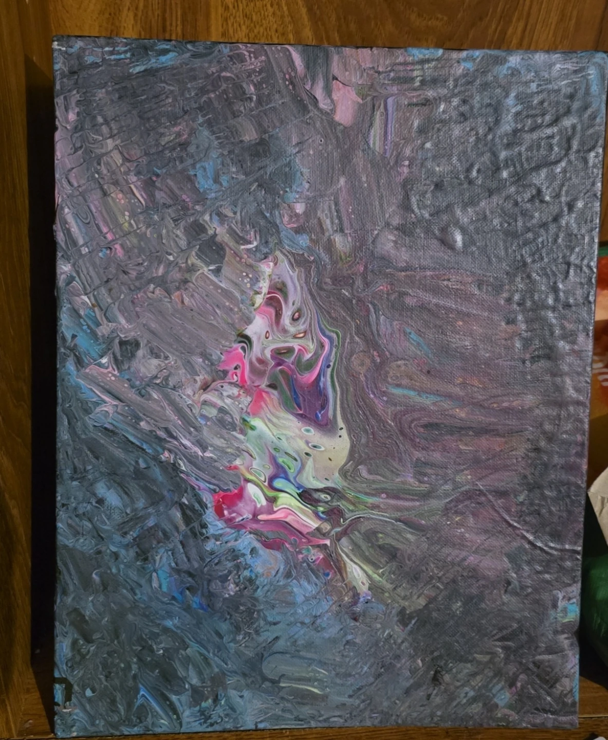 Abstract Acrylic Pour Painting