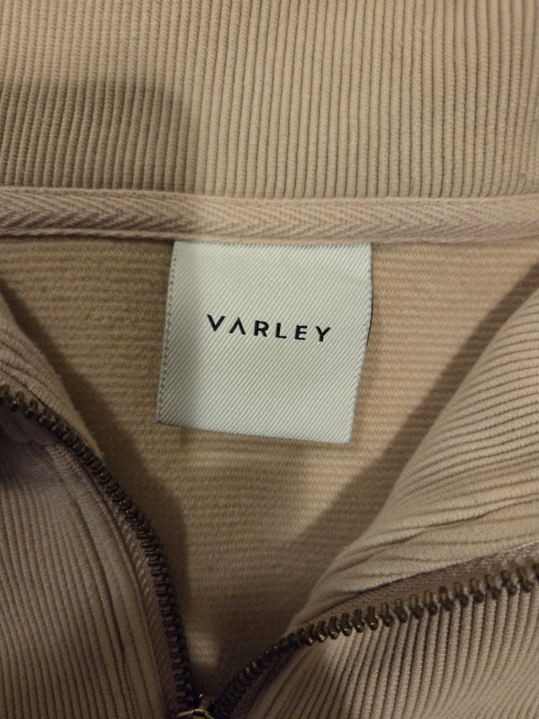 Varley Beige Quarter Zip Sweatshirt - Small - photo 2