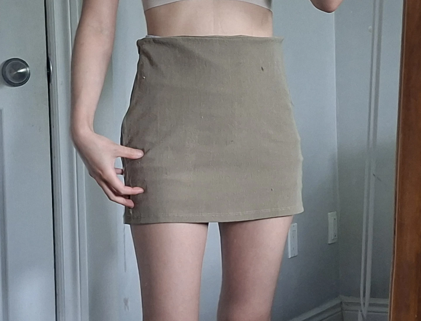 Pull&Bear Tan Mini Skirt - photo 3
