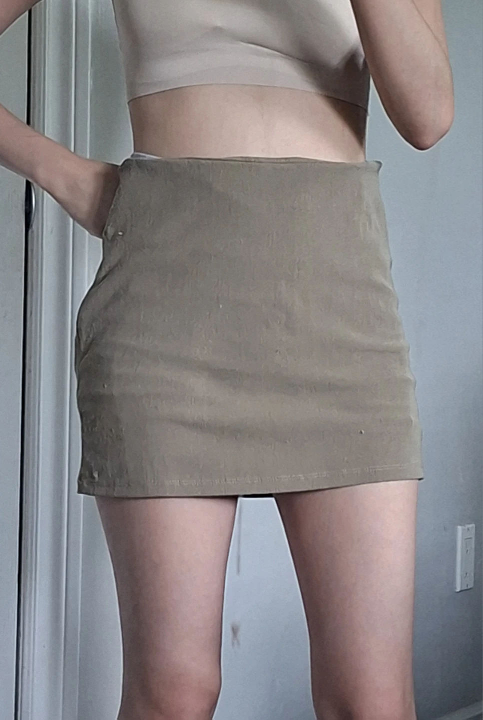 Pull&Bear Tan Mini Skirt - photo 4