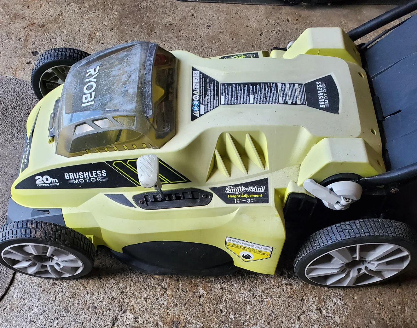 Ryobi 20-Inch Brushless Electric Mower - photo 2