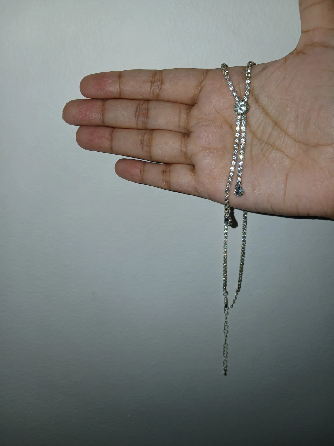 Rhinestone Lariat Necklace - photo 2