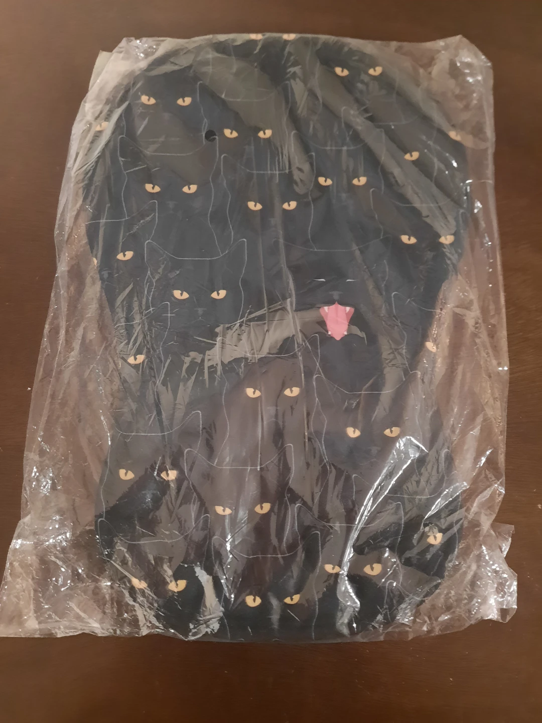 Black Cat Print mouse pad