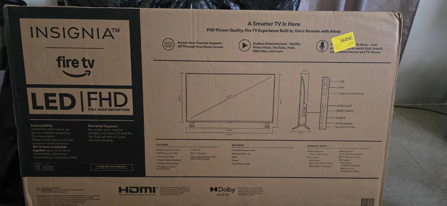 Insignia 40" Fire TV