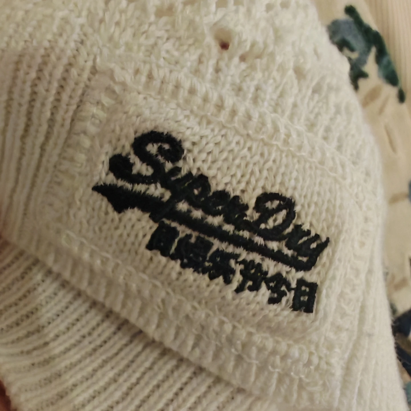 Superdry Knitwear White Crochet Sweater - photo 4
