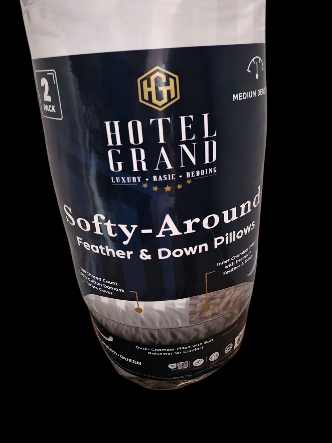 Hotel Grand Softy-Around Feather & Down Pillows - photo 3