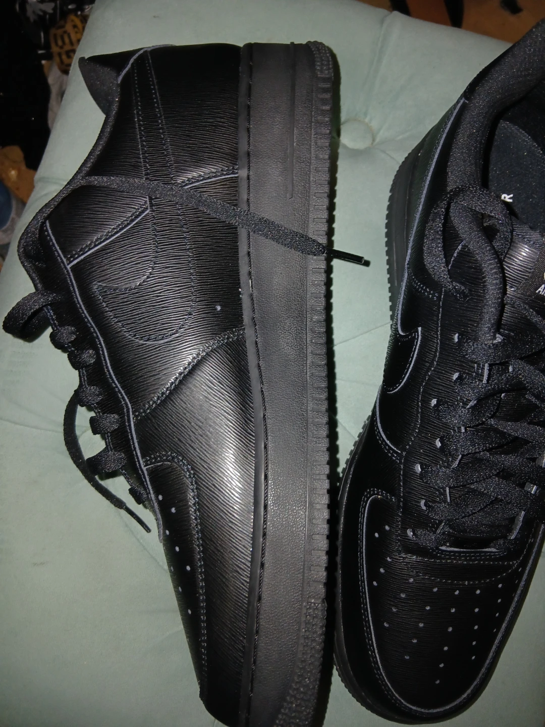 Nike Air Force 1 Black Sneakers - photo 5