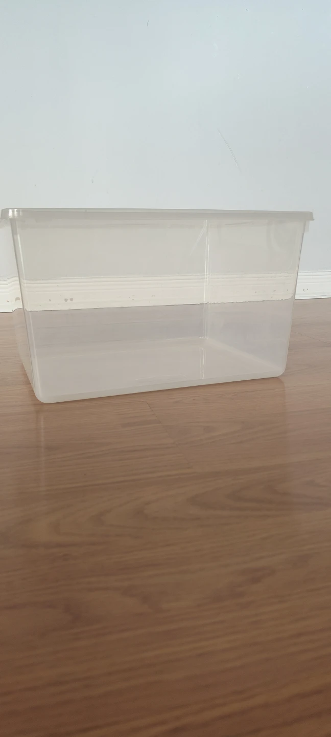 Clear Plastic Storage Bin with Lid - photo 3