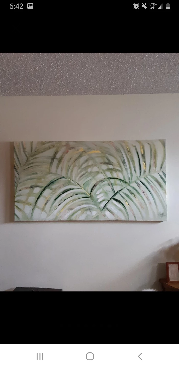 Large Tropical Palm Canvas wall art - photo 2