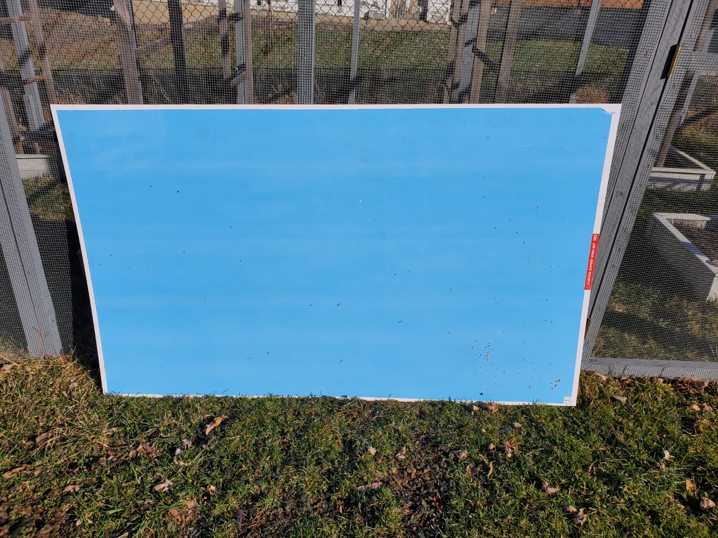 Large Blue and Tan plastic Boards