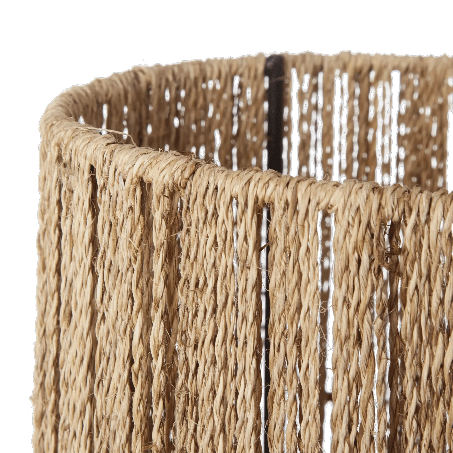 Bouclair Natural Hemp Rope Tube Floor Lamp - photo 5