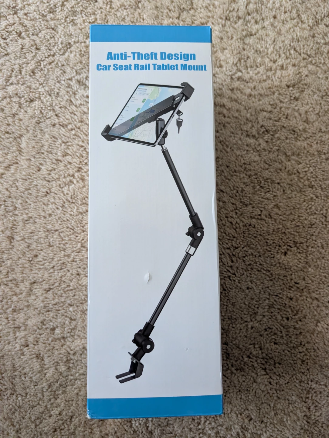 Brand New Anti-Theft Truck/Car Seat Rail Tablet Mount