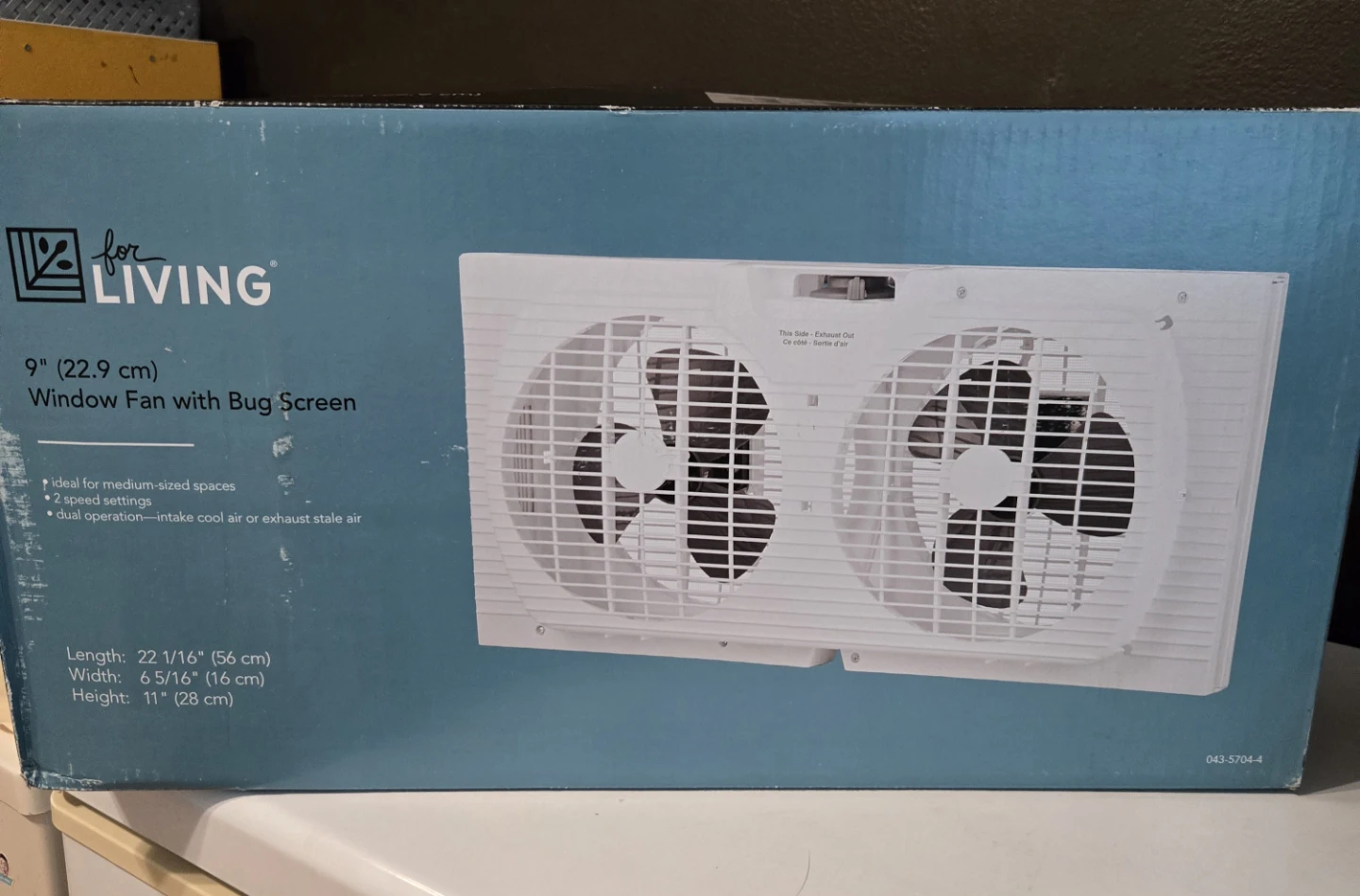 for LIVING 9" Window Fan with Bug Screen