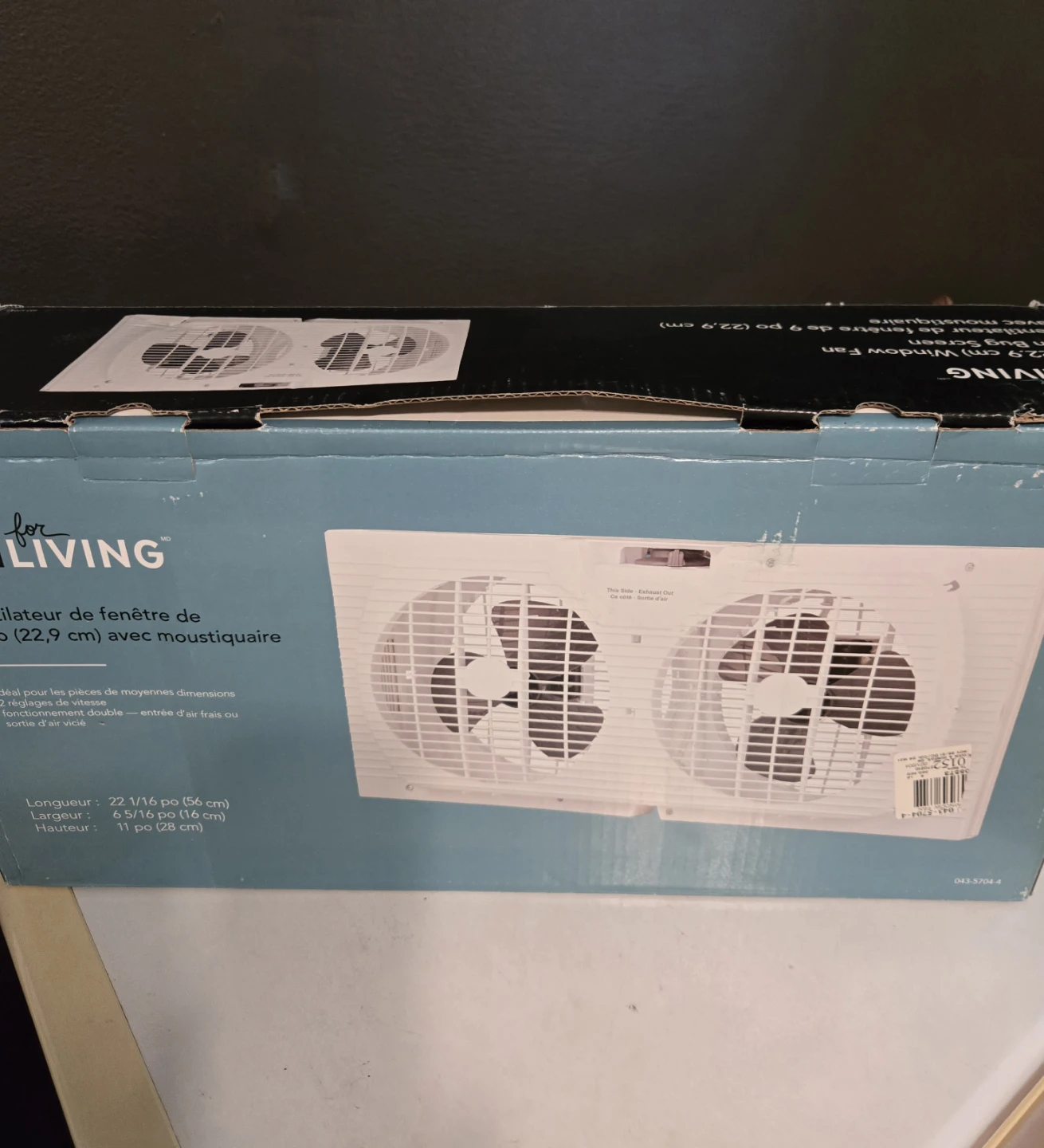 for LIVING 9" Window Fan with Bug Screen - photo 3