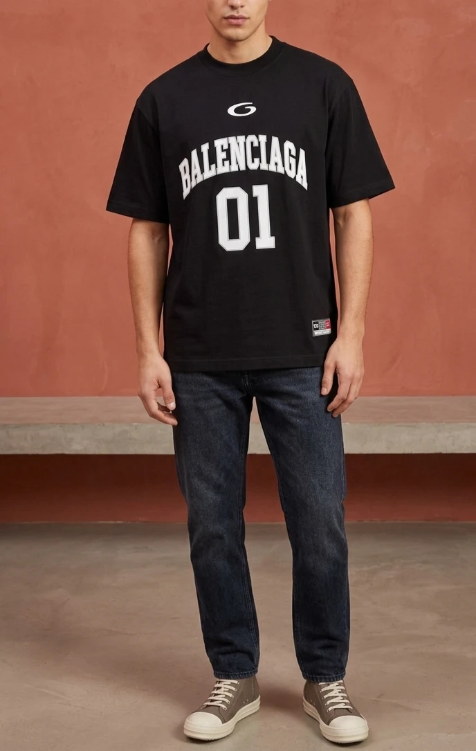 Balenciaga "01" Black T-Shirt